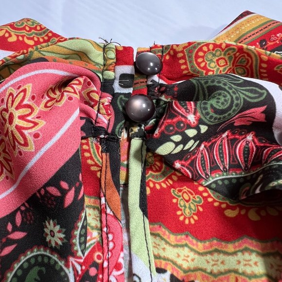 New‎ York & Co XXL Retro Print Tunic or Mini Dress Sleeveless Boho Design - Picture 9 of 14